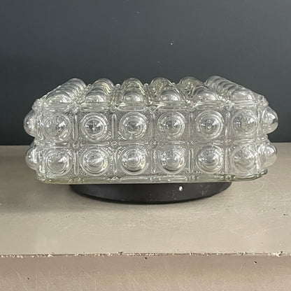 Plafonnier applique en verre moulé bulles - Ref 1147