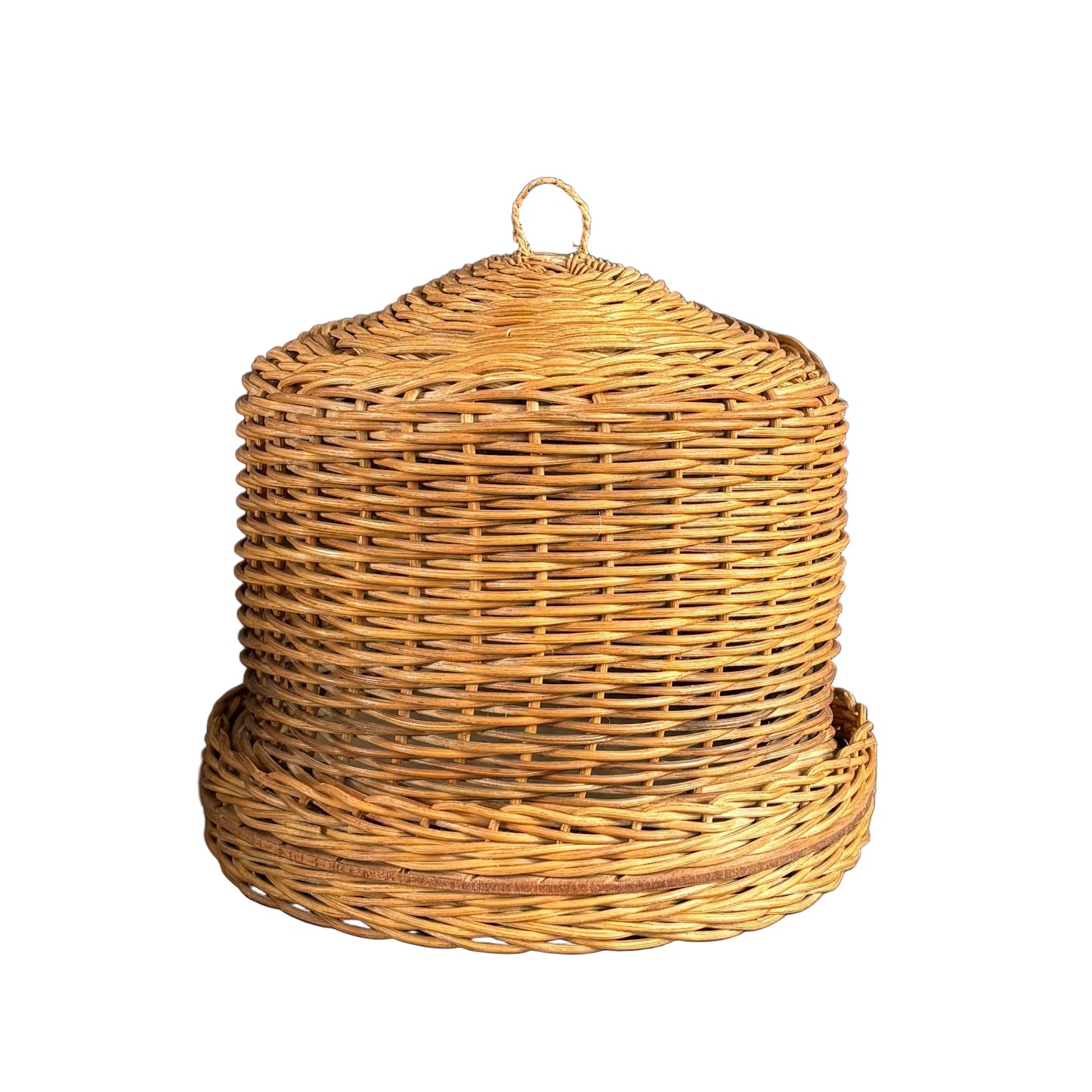 Cloche à fromage en rotin - Ref 1271