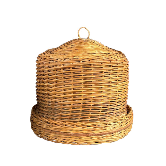 Cloche à fromage en rotin - Ref 1271