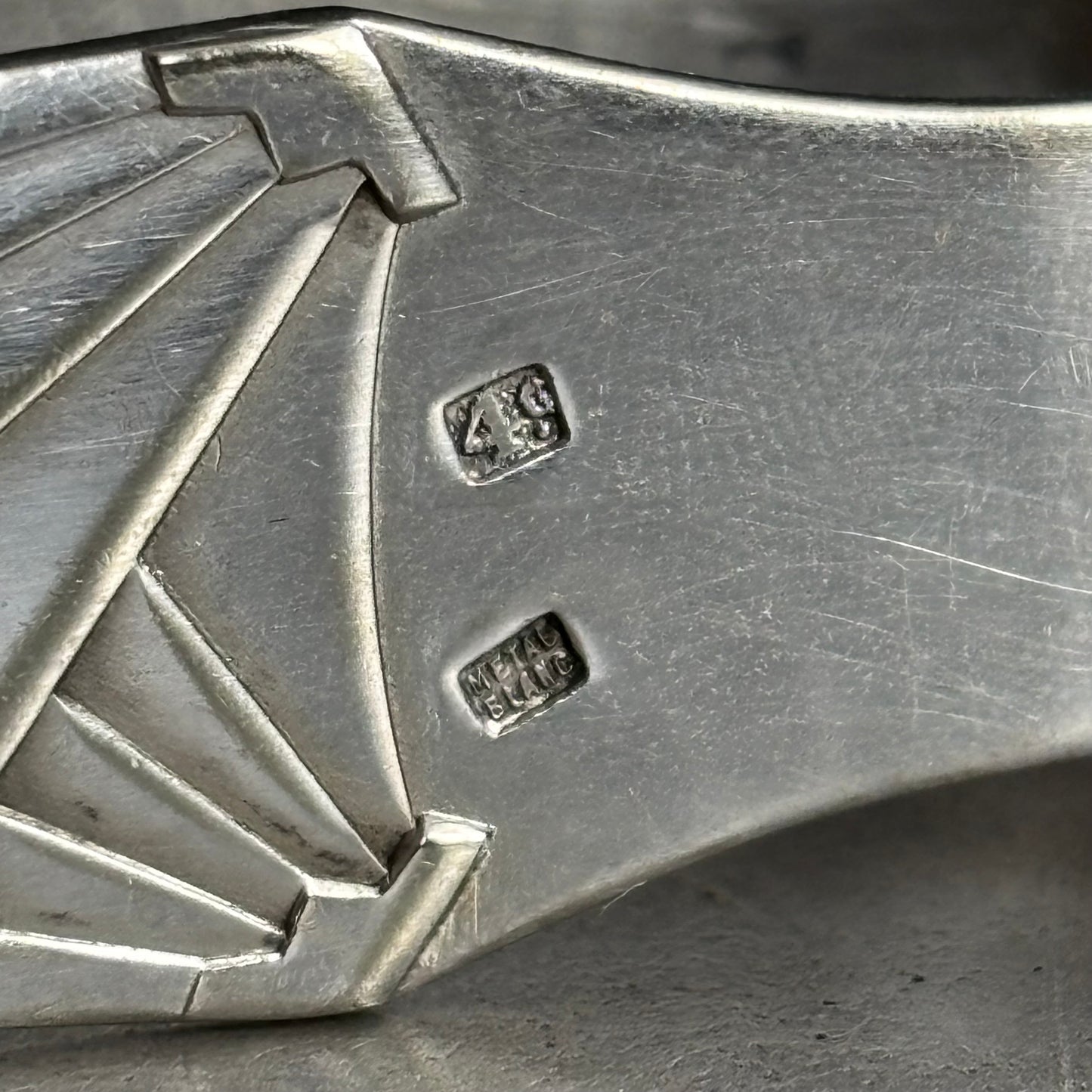 Pince à sucre en métal argenté - 13,7 cm - Ref 1224