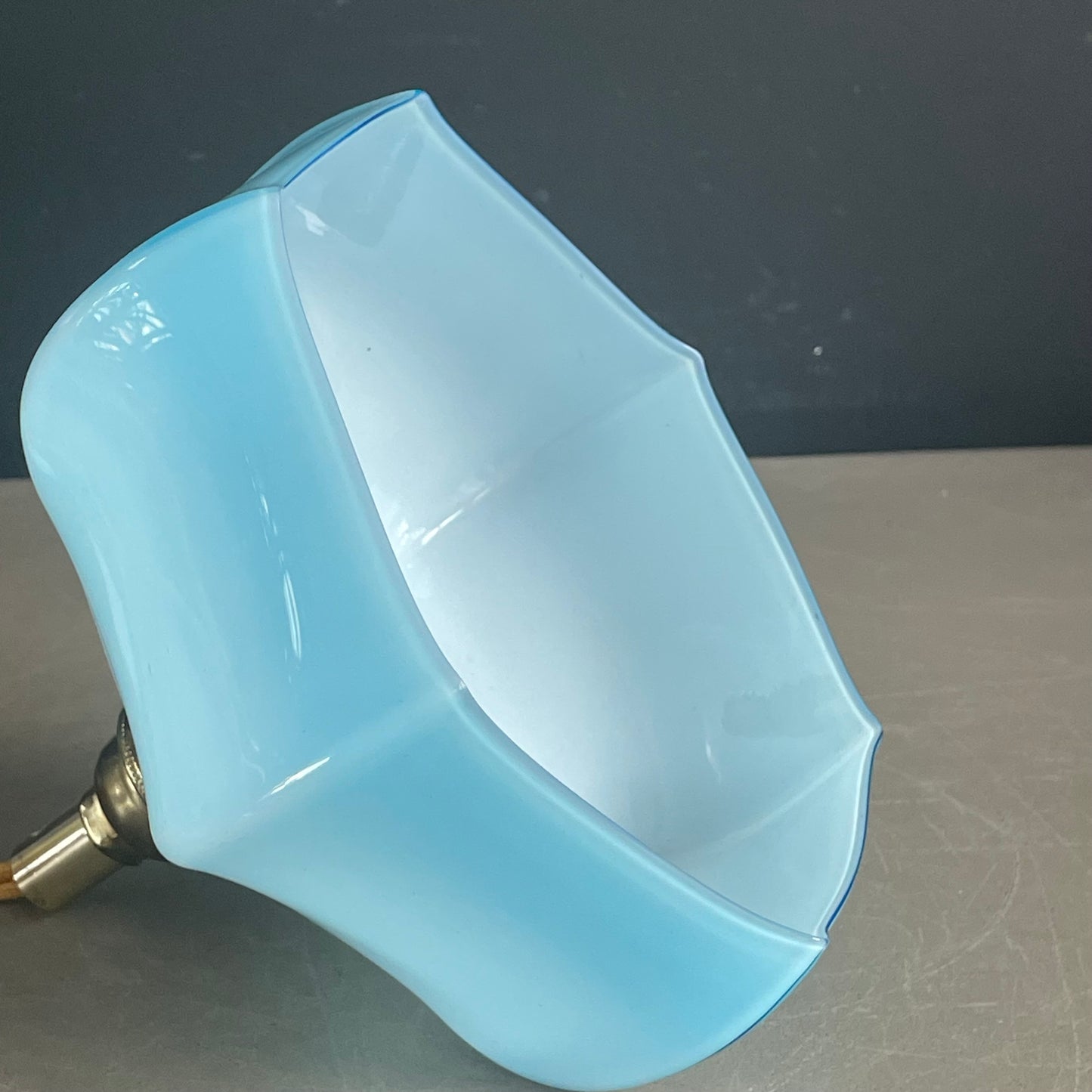 Baladeuse bleue en verre - Ref 1138