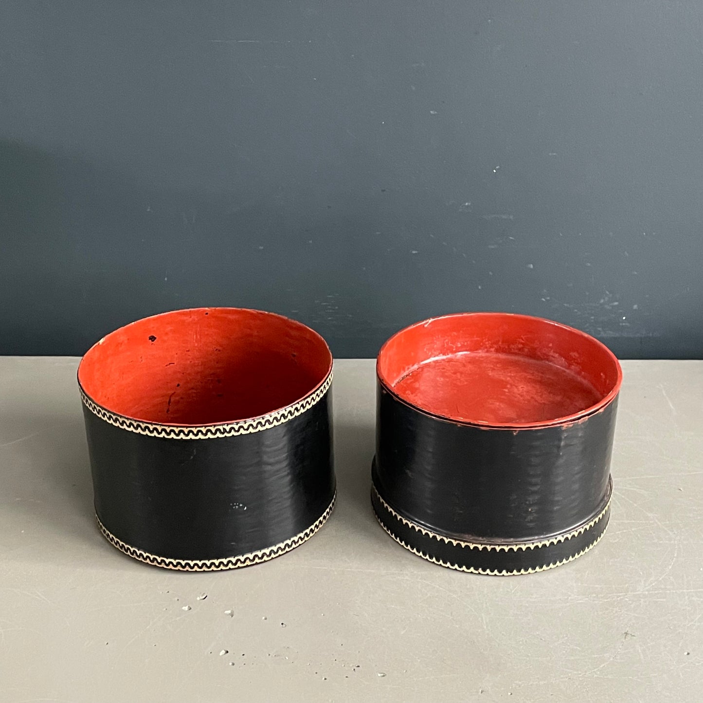 Boîte à compartiments en bambou laqué - Ref 1181