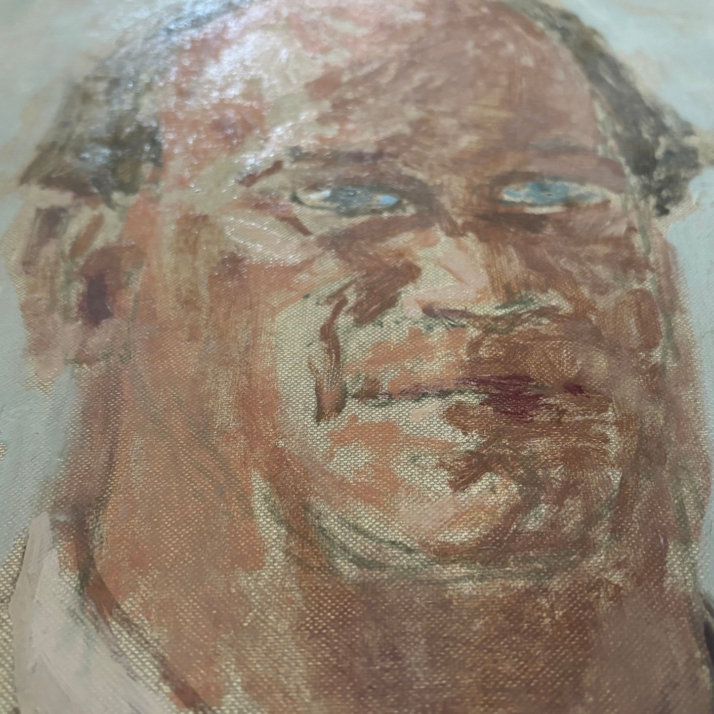 Portrait d’homme à la cravate, signé Benn, 1988 - Ref 1298