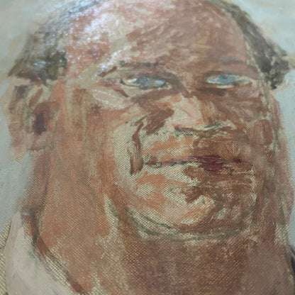 Portrait d’homme à la cravate, signé Benn, 1988 - Ref 1298