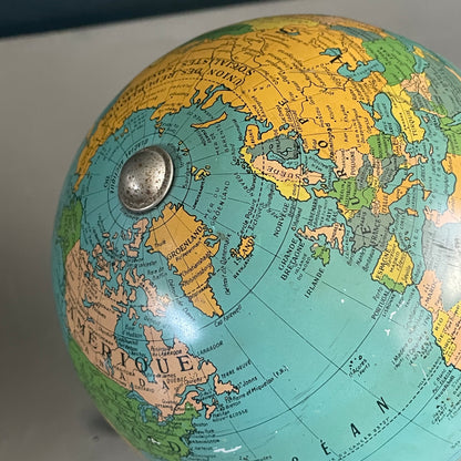 Petit globe terrestre vintage, Cartes Taride - Ref 1121