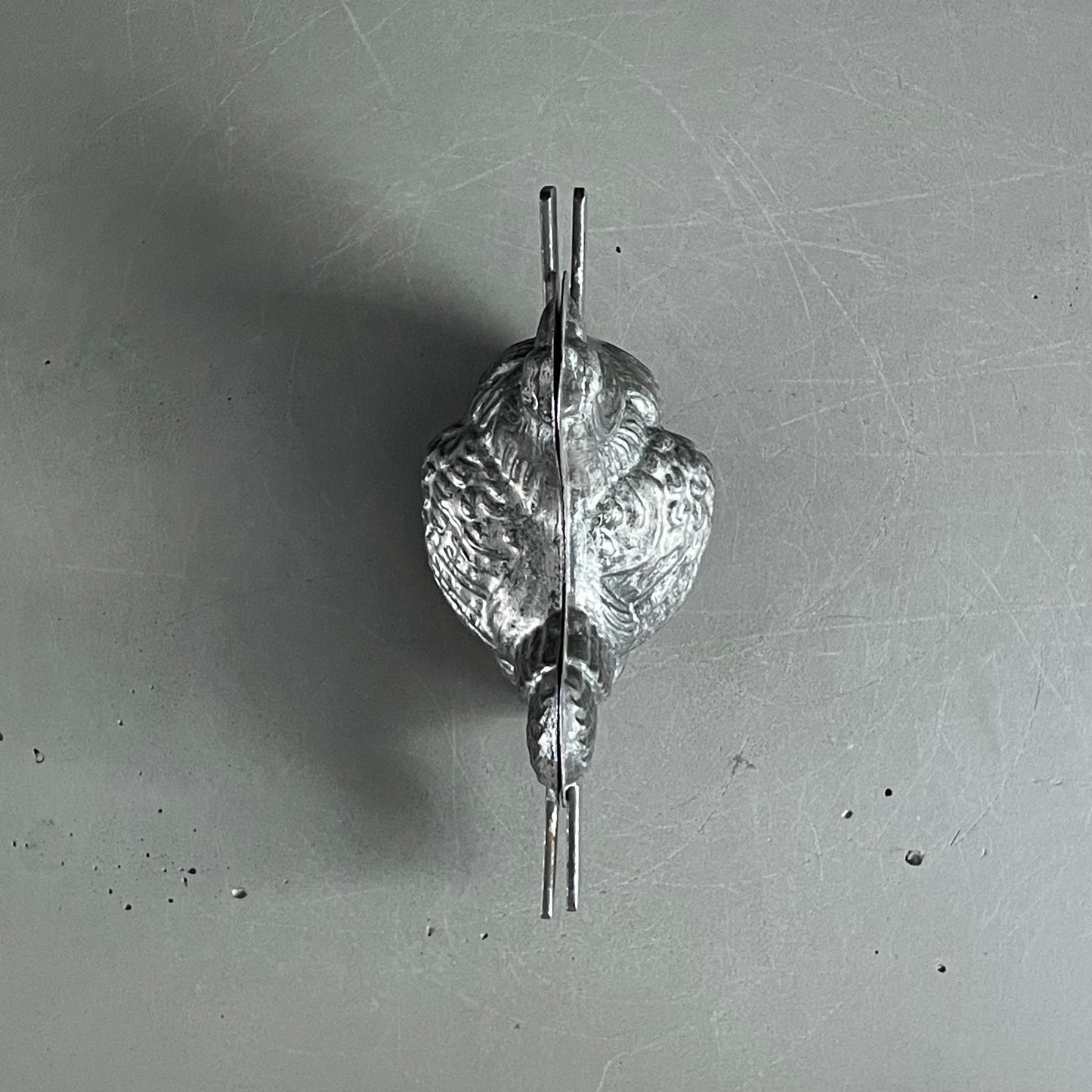 Moule poule en métal étamé ancien - Letang Fils - Modèle 941 - Ref 1171