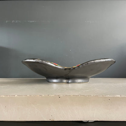 Coupe à fruits années 50 en émail métallisé - Ref 1197