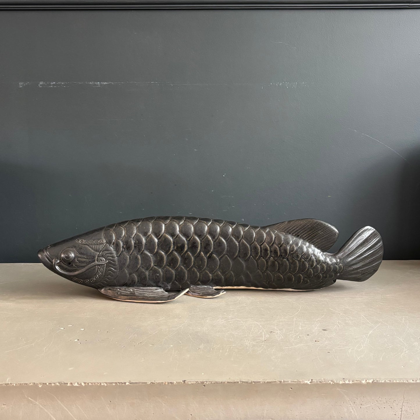 Poisson carpe en céramique - Ref 1344