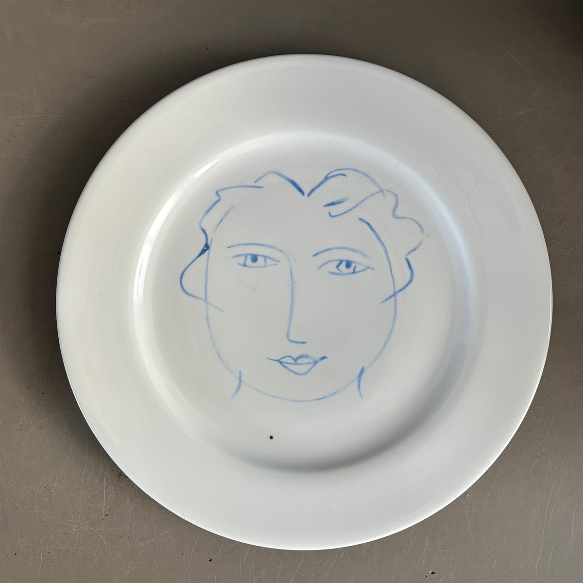 Paire d'assiettes Picasso en porcelaine de Limoges - Ref 1324