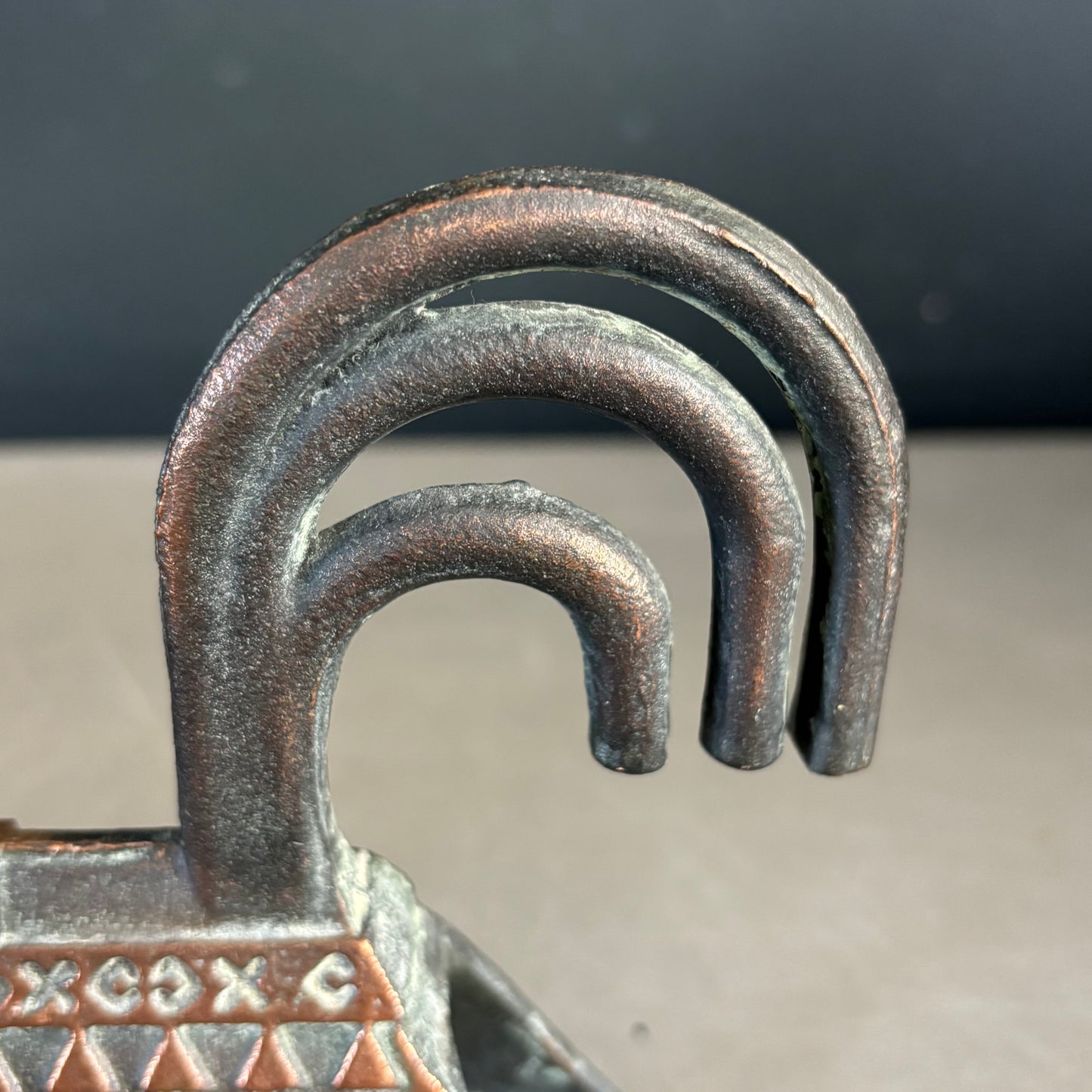 Bougeoir cheval en métal cuivré - Russie années 60-70 - Ref 1300