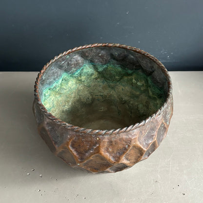 Cache-pot en cuivre - Ref 1263