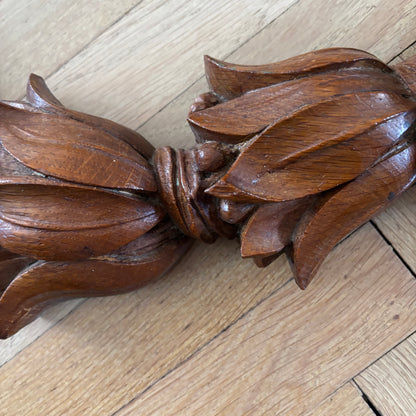 Frise murale en bois sculpté 125cm - Ref 1327