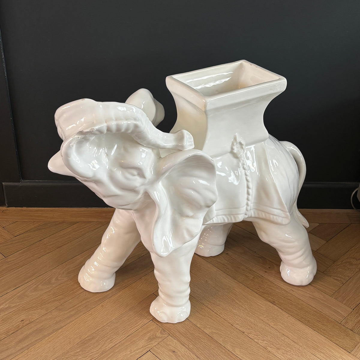 Cache-pot éléphant en céramique - Ref 1339