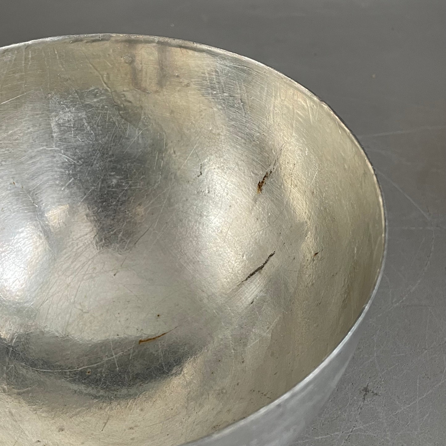 2 pots gigognes en métal argenté Merker - Ref 1091