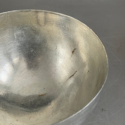 2 pots gigognes en métal argenté Merker - Ref 1091