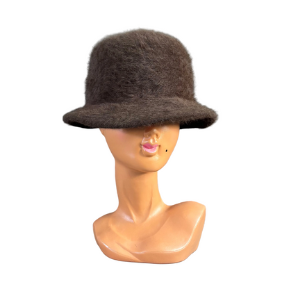 Chapeau en feutre mélusine brun - Taille S - Ref 1382