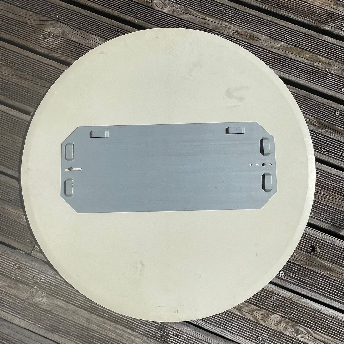 Miroir de salle de bain rond bicolore - Ref 946