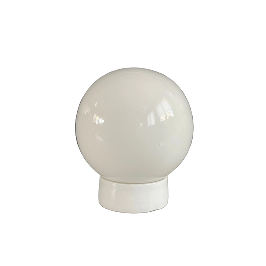 Applique ou plafonnier en porcelaine et verre blanc - Ref 1107