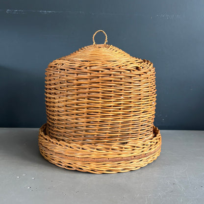 Cloche à fromage en rotin - Ref 1271
