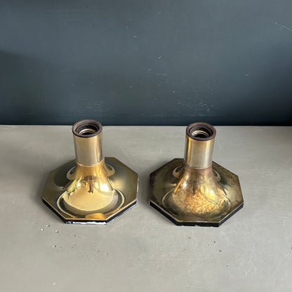 Paire d’appliques vintage dorées italiennes - Ref 1269