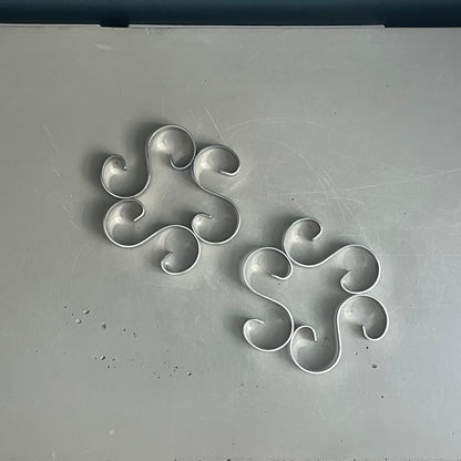 Paire de dessous de plat en inox - Ref 1125