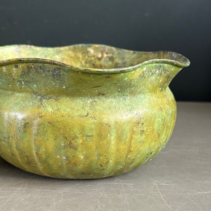 Paire de cache-pots gigognes en cuivre - Ref 1375