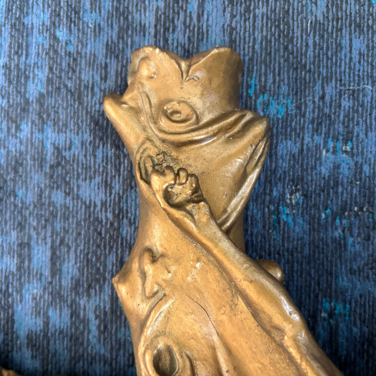 Crucifix doré en céramique - 55cm - Ref 1335