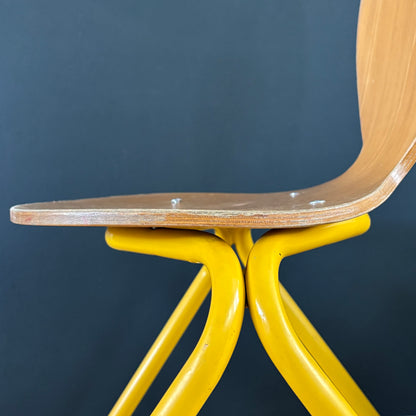 Chaise d’école enfant en lamellé-collé cintré - Ref 1239