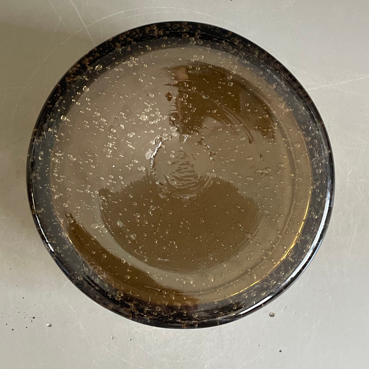 Ensemble en verre bulle fumé Bendor - Ref 1068
