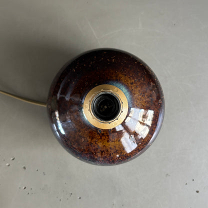 Pied de lampe en céramique artisanale signé - Ref 1213
