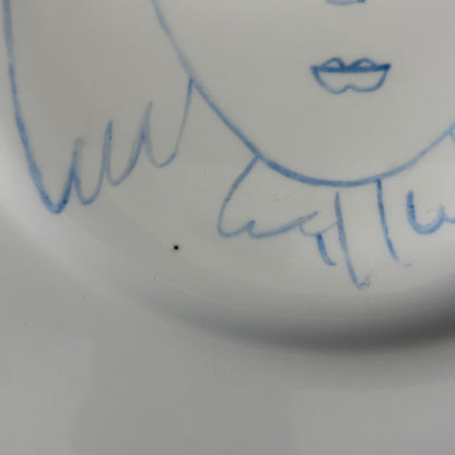 Paire d'assiettes Picasso en porcelaine de Limoges - Ref 1324
