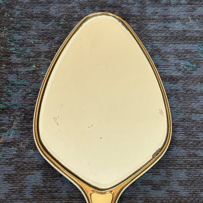 Miroir biseauté - face à main années 50 - Ref 1390