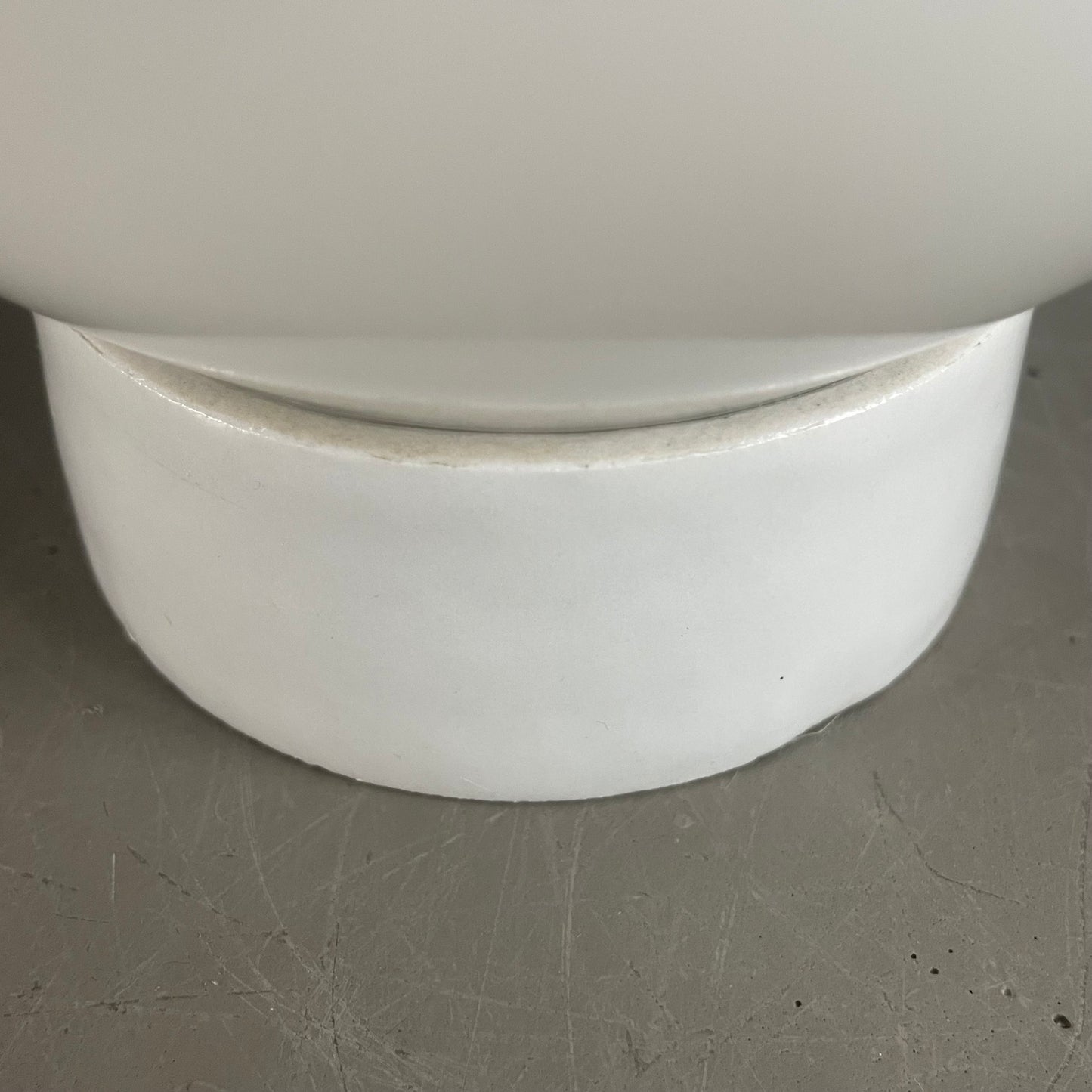 Applique ou plafonnier en porcelaine et verre blanc - Ref 1107