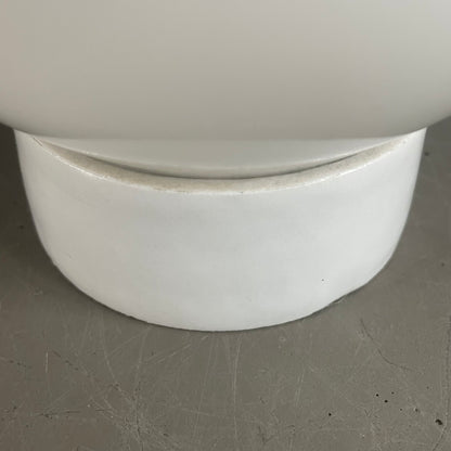 Applique ou plafonnier en porcelaine et verre blanc - Ref 1107