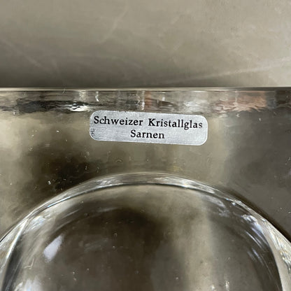 Cendrier en cristal pressé de Sarnen - Ref 1055