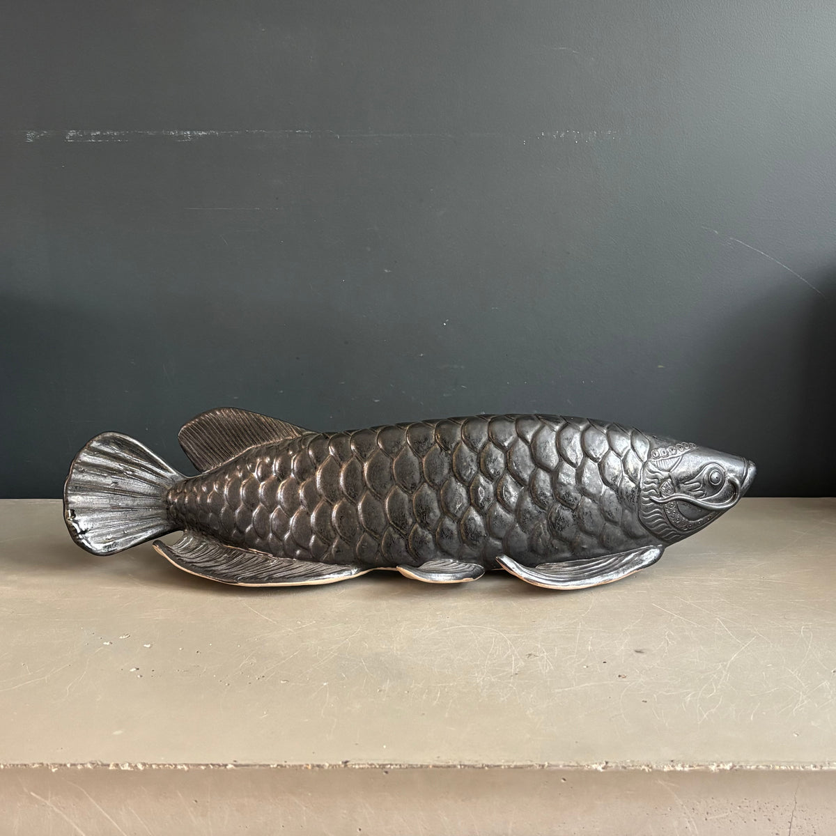Poisson carpe en céramique - Ref 1344
