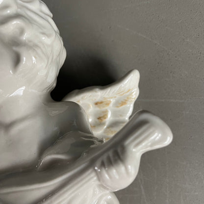 Paire d’anges en porcelaine à suspendre - Ref 1154