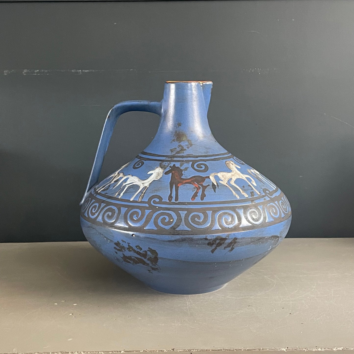 Vase Ceramano motif Pergamon - West Germany - Ref 1122