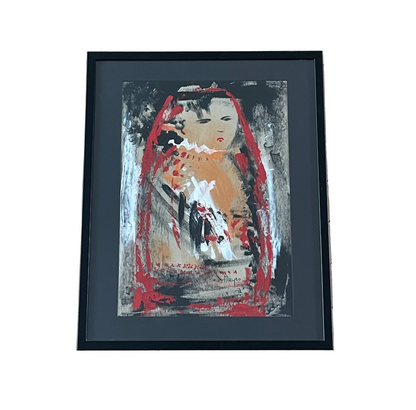 Tableau "Poupée russe" technique mixte, signé Meyes - Ref 1189