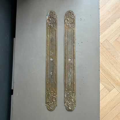 2 plaques de propreté anciennes - 53cm - Ref 1338