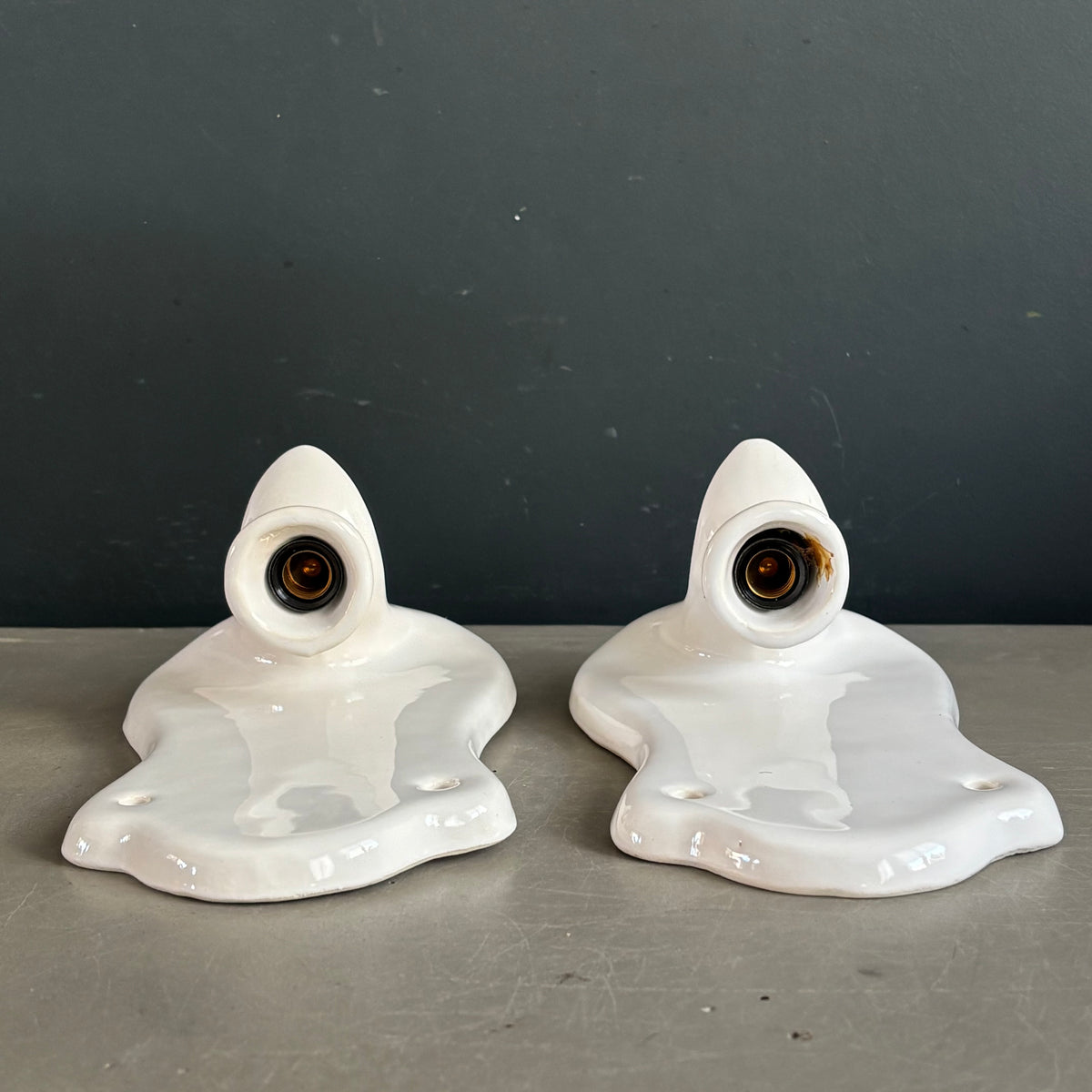 Paire d’appliques en porcelaine - Ref 1386