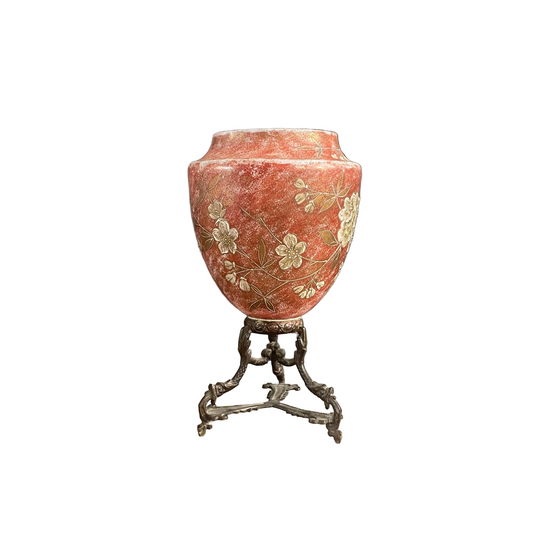Vase monté sur pied bronze - Ref 1136