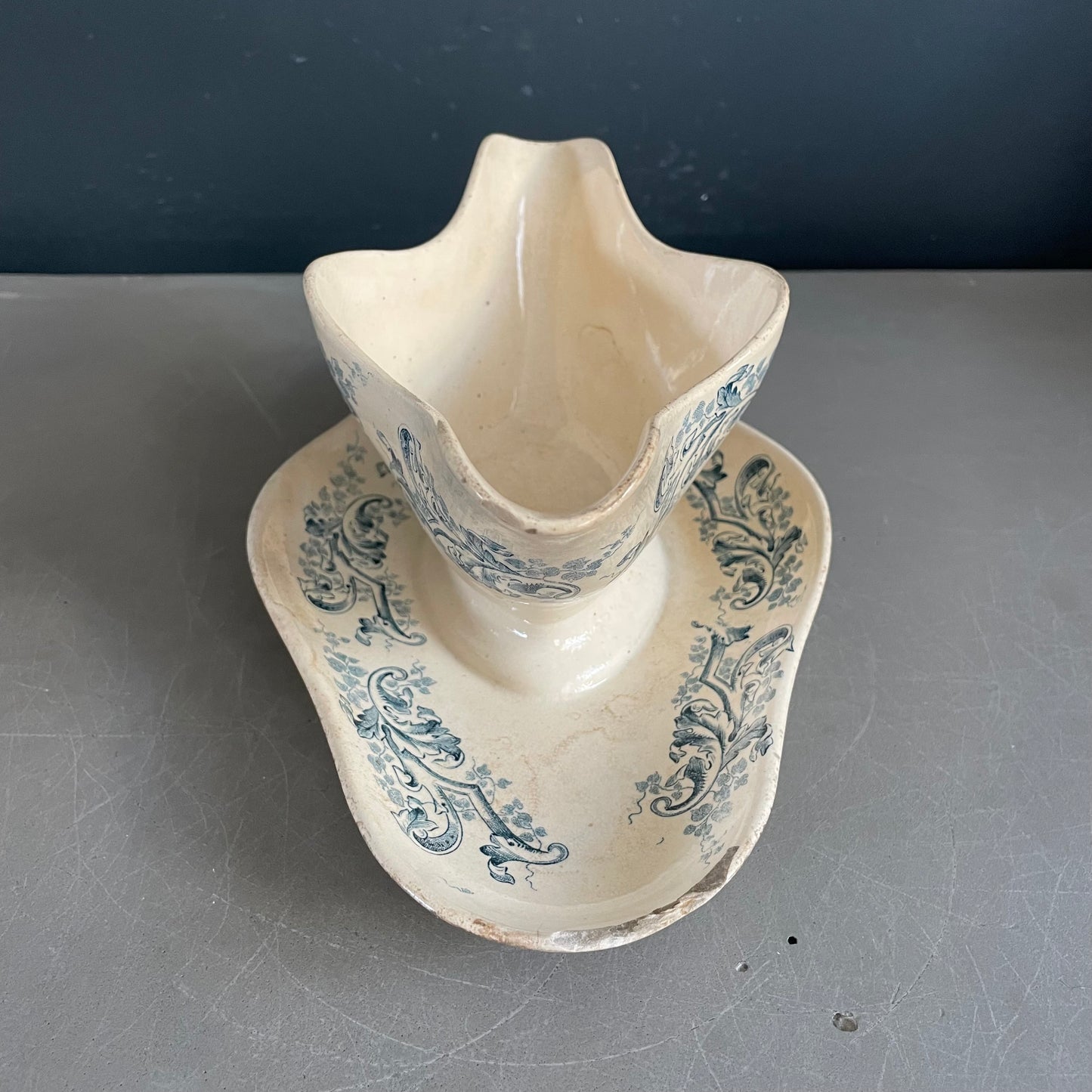 Saucière en Terre de fer Longwy modèle Russe - Ref 939