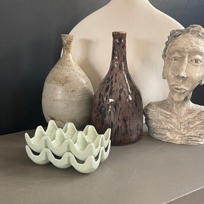 Lot de 2 boîtes à oeufs en céramique- Ref 1124