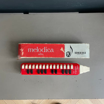 Mélodica Hohner Alto vintage, fabriqué en Allemagne, avec sa boîte d'origine - Ref 1192