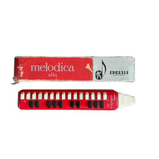 Mélodica Hohner Alto vintage, fabriqué en Allemagne, avec sa boîte d'origine - Ref 1192