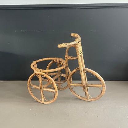 Porte plante tricycle en rotin - Ref 1117