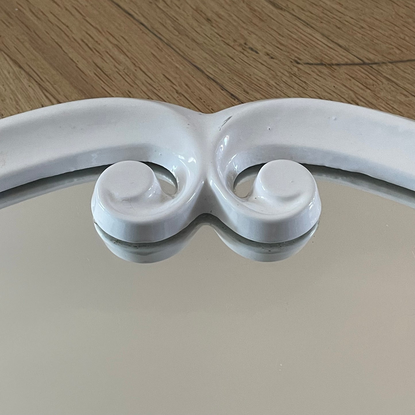 Miroir en fonte émaillée blanc - Ref 1066