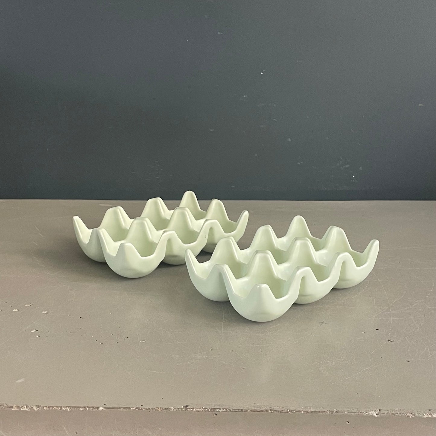 Lot de 2 boîtes à oeufs en céramique- Ref 1124