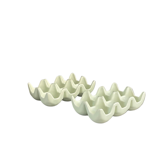 Lot de 2 boîtes à oeufs en céramique- Ref 1124